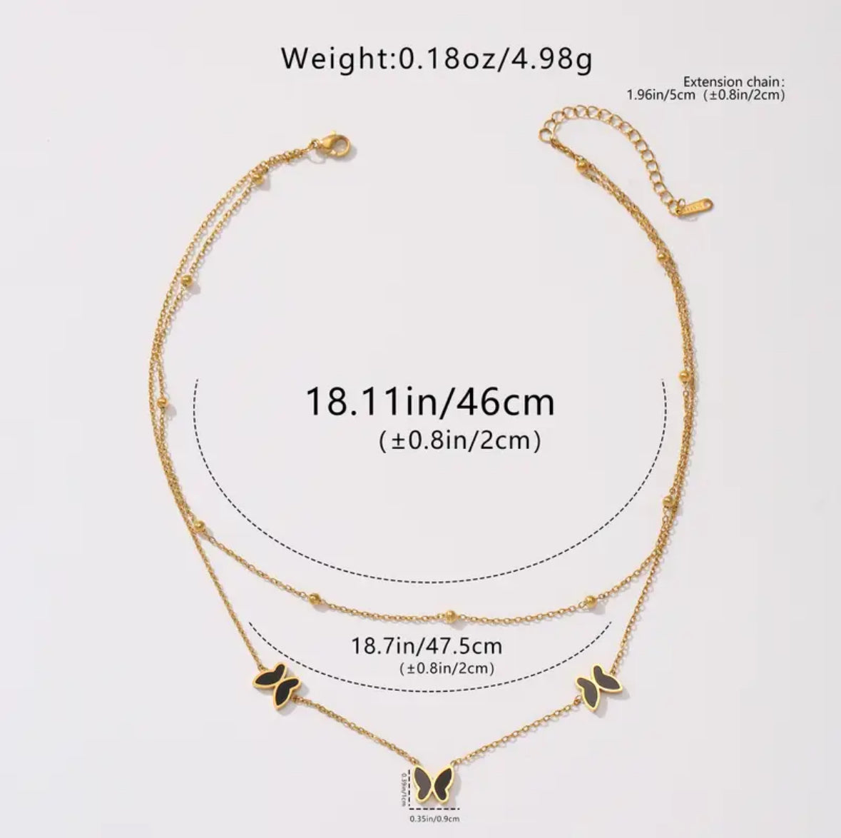 Butterfly Necklace – Stainless Steel Jewelry
