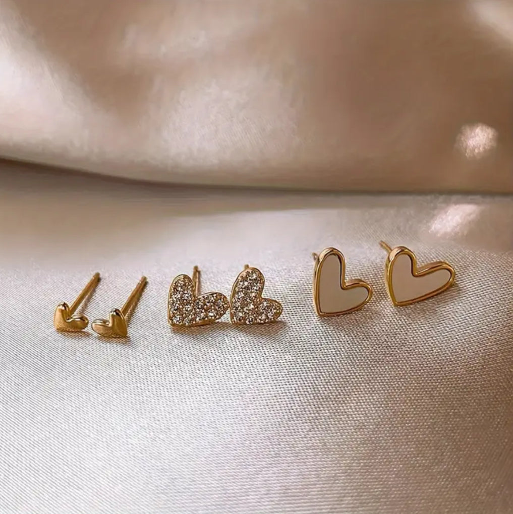 Heart-Shaped Earrings – Elegant Everyday Accessory