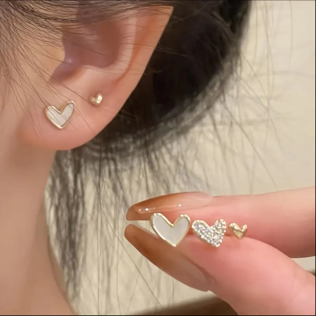 Heart-Shaped Earrings – Elegant Everyday Accessory